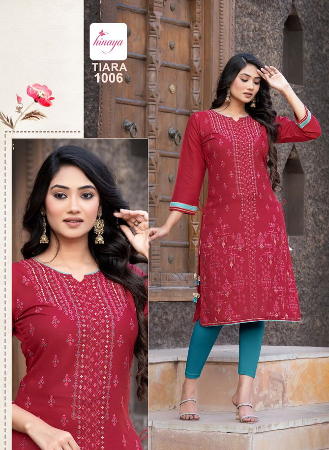 Hinaya Tiara 25 Ethnic Wear Wholesale Designer Kurtis Catalog
